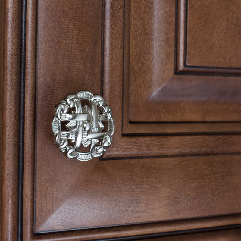 Celtic 1 3/8" Novelty Knob, Satin Nickel