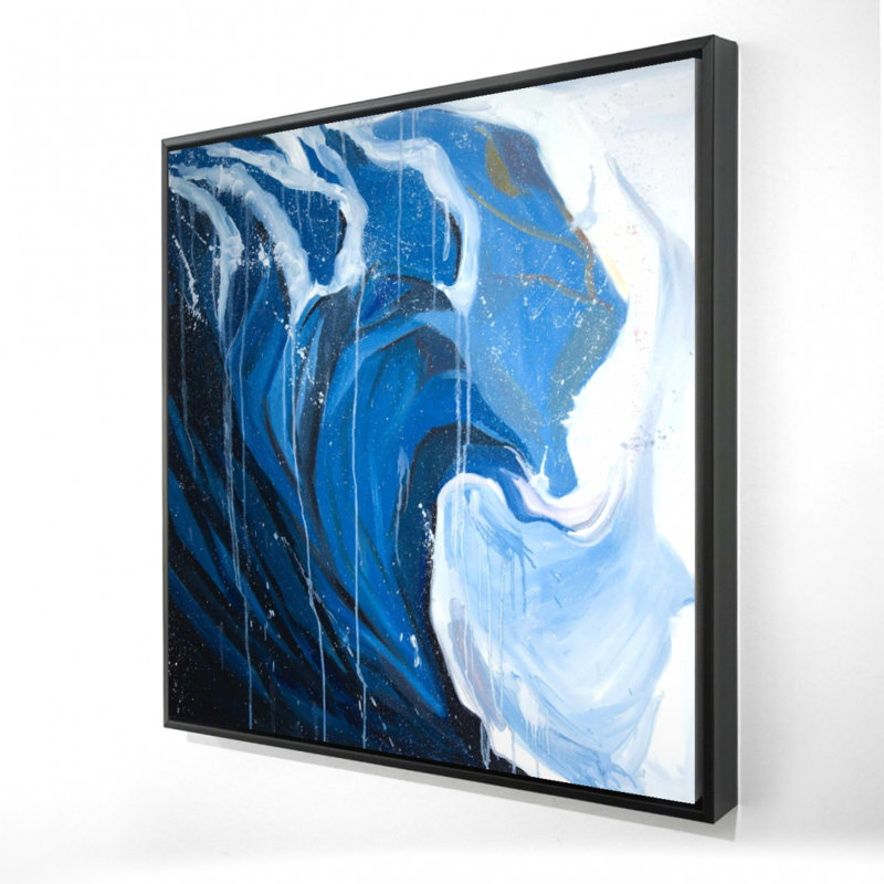 Vague abstraite en mouvement | Toile de mer moderne pour la décoration intérieure
