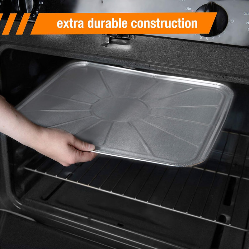 Disposable Foil Oven Liner Reusable Oven Drip Pan - Tray For Cooking And Baking Pack Of 20