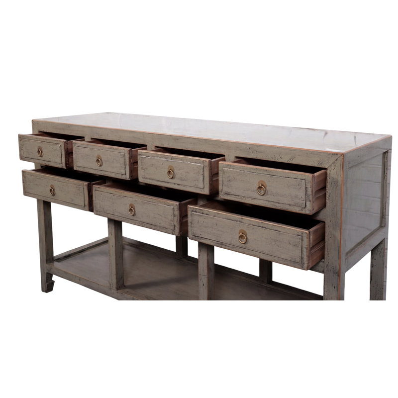 Annegreet 152cm Console Table, Pewter Grey