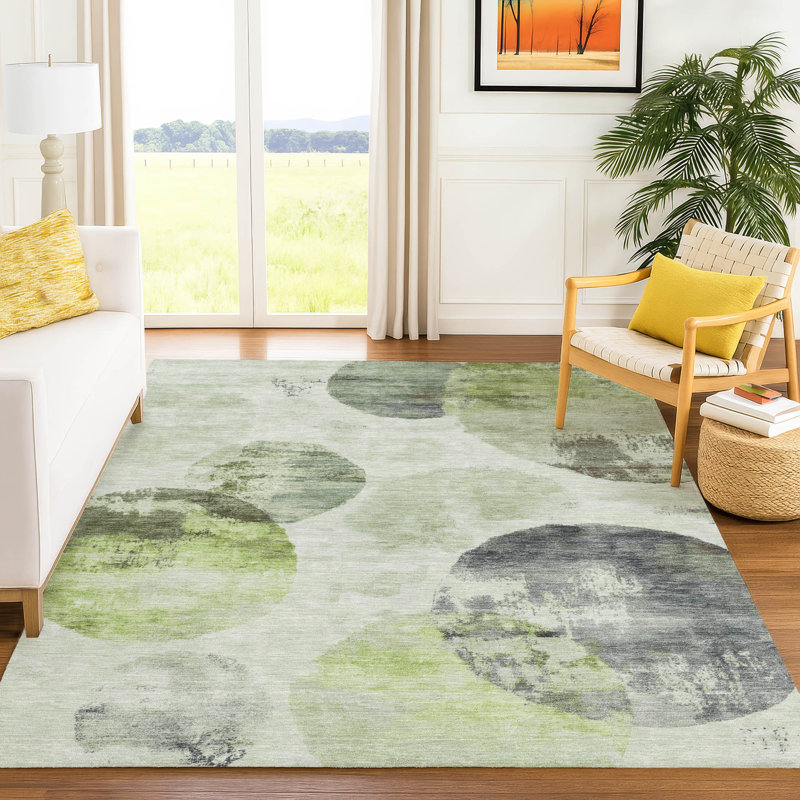 Tapis intérieur / extérieur lavable en machine ACN2346, Rectangle 10 pi x 14 pi