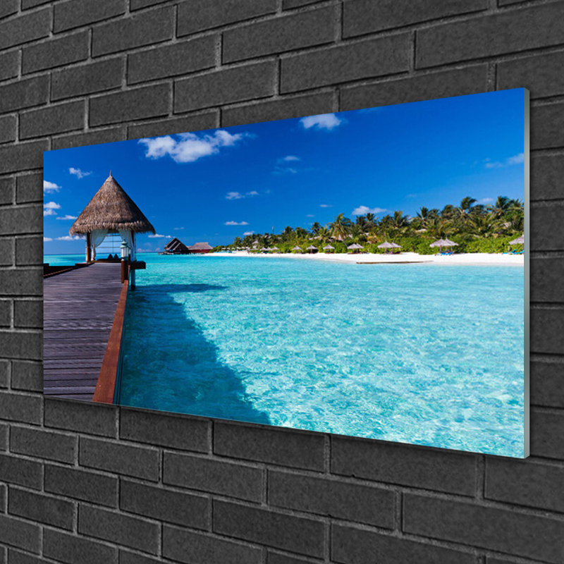 Bridge Sea Architecture - Unframed Photograph on Glass