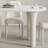 Creative oval dining table set-105980374