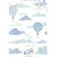 Papier peint montgolfière sur fond blanc Sky-717060381