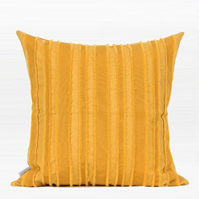  Tassel Stripe Textured Cotton Pillow