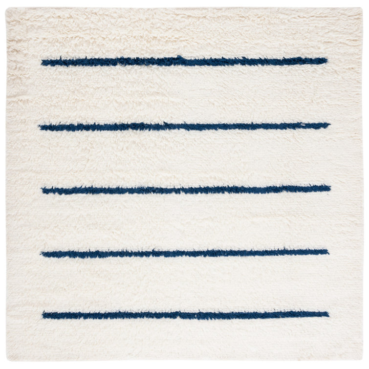 Mayer Handmade Wool Ivory/Navy Rug