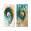 Coastal Spiral Emerald Seashell I - Collection d'art mural animaux 2 panneaux-863426066-863426078