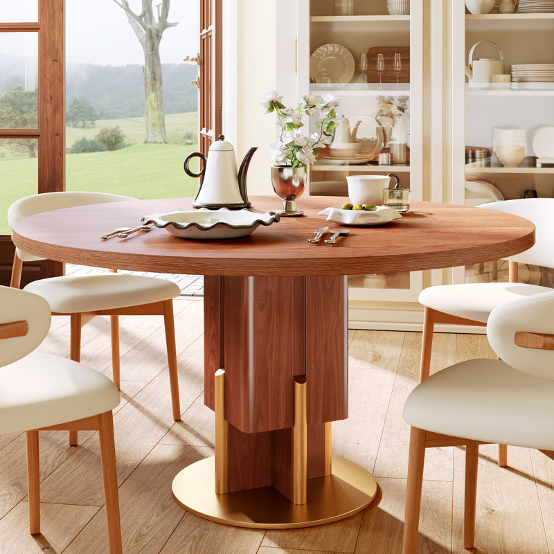 Table de salle à manger 8-10 sièges Modern Farmhouse 59 "en bois massif pour 4/6/8