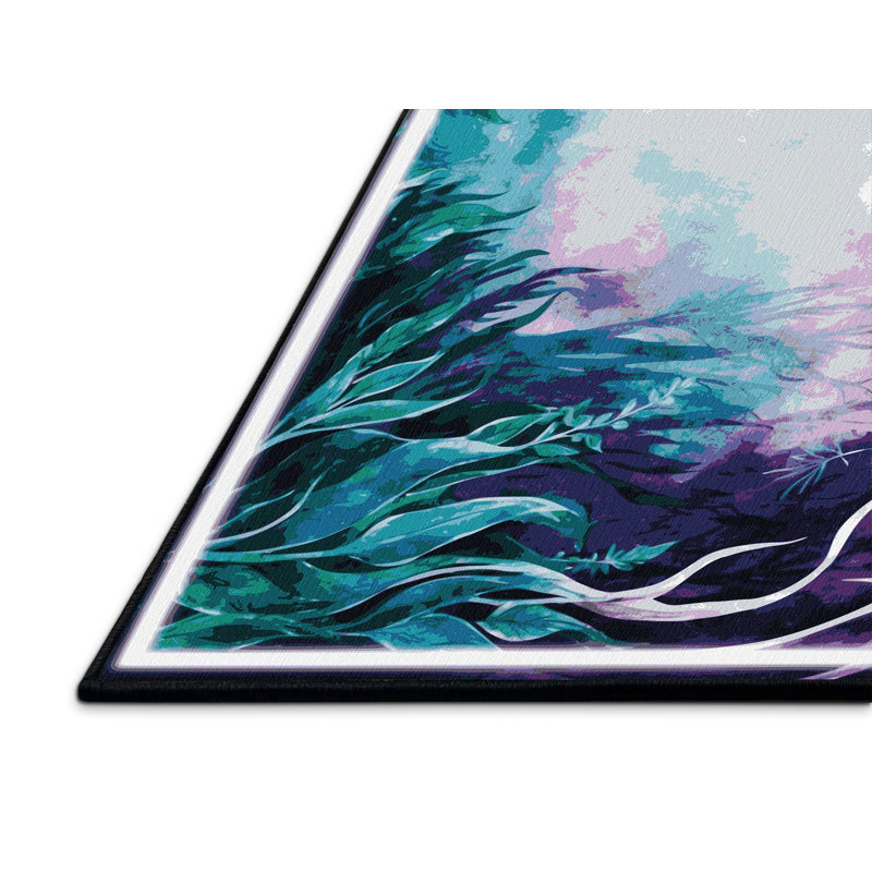 Dewdrop Haven Rug, Rectangle 3' x 5'