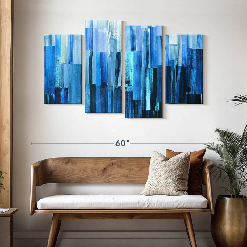 Avery Icy Blue Layers, 32" H x 52" W
