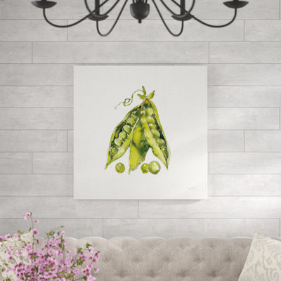 «Veggie Market IV Peas» par Anne Tavoletti, reproduction d'art sur toile