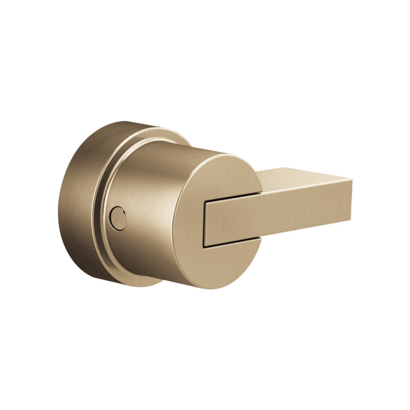 Litze Valve Trim with Handle and Mixing Cartridge, Lever, Luxe Gold