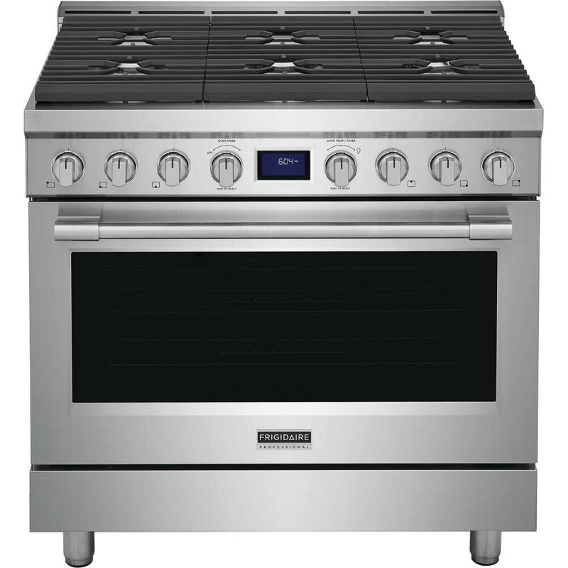 Frigidaire Professional 36" Front Control Freestanding Gas Range