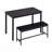 Dining Table Set, Bar Table With 2 Dining Benches, Kitchen Table Counter With Chairs, Industrial For Kitchen Breakfast Table-1657766026