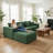 3-Seater L-Shaped Modular Sofa With Movable Footrest-1814762408