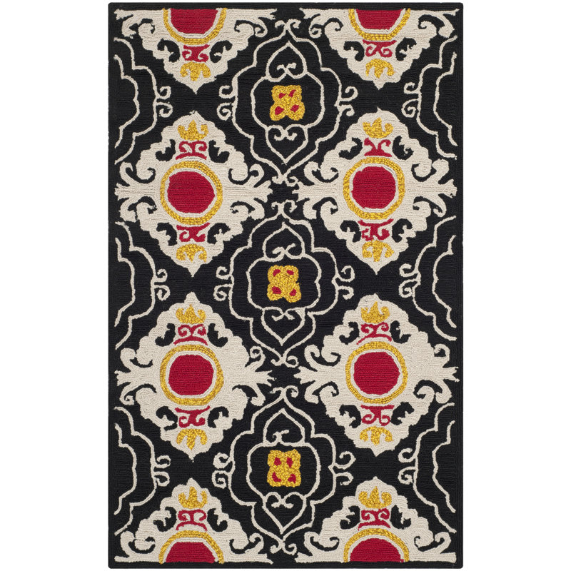 Childers Hand Hooked Performance Southwestern Rug, Rectangle 8' x 10'