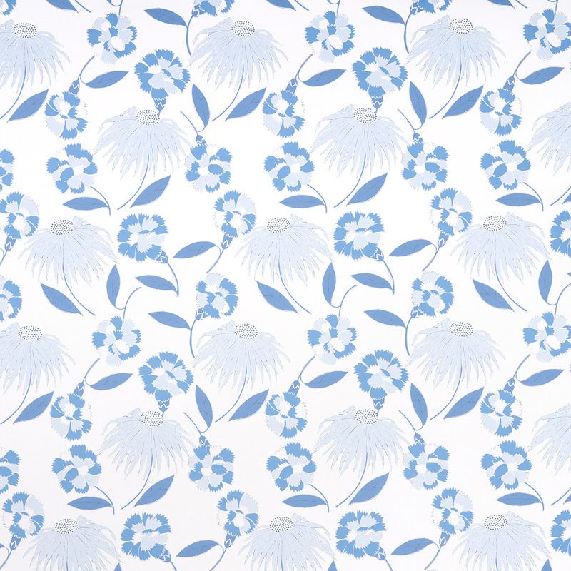 Papier peint Bouquet, Bleu après-midi