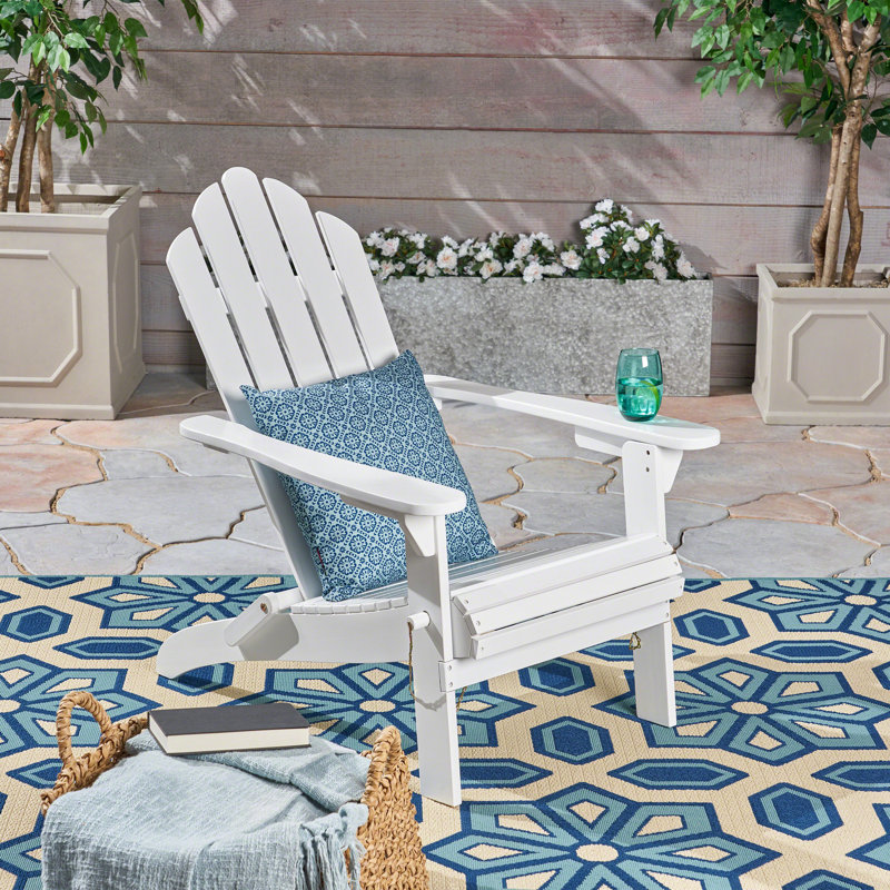 Chaise Adirondack pliable Hollywood, Blanc