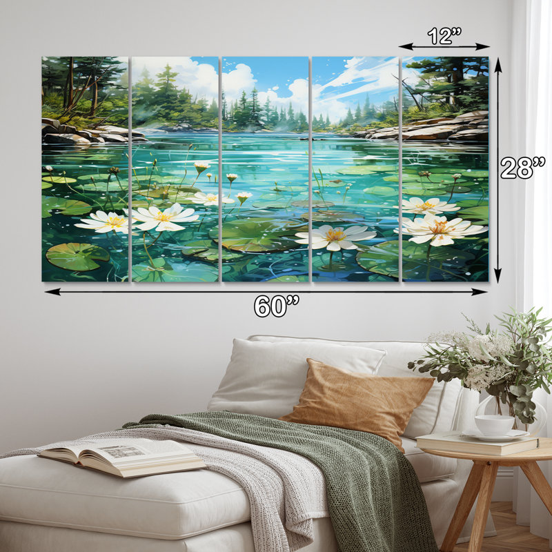 Canada Lakeside Tranquility I Cities & Countries Wall Decor on Metal