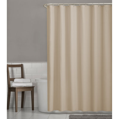 Rideau de douche simple en tissu hydrofuge Swearingen