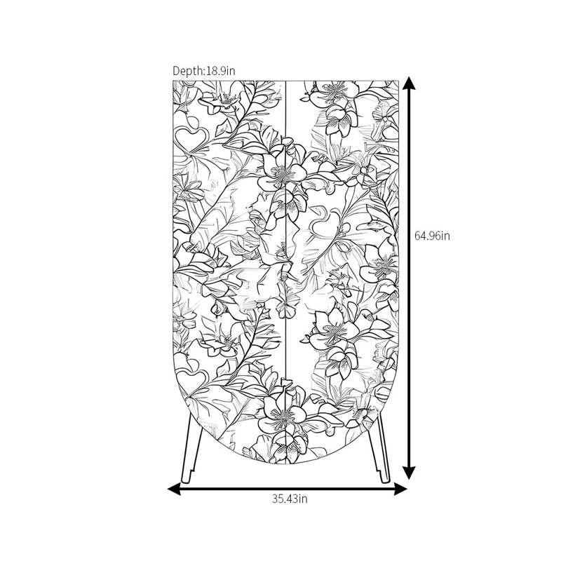 Modern Retro Floral Wardrobe