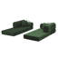 Canapé-lit convertible, canapé-lit pliant en velours côtelé avec cadre de forme fixe, canapé-lit de salon pour chambre à coucher (vert)-624300586