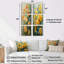 Hettie - Ensemble de 6 décorations murales Morning Glory-1703036450-1703036451