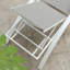 Chaise longue d'extérieur réglable en aluminium