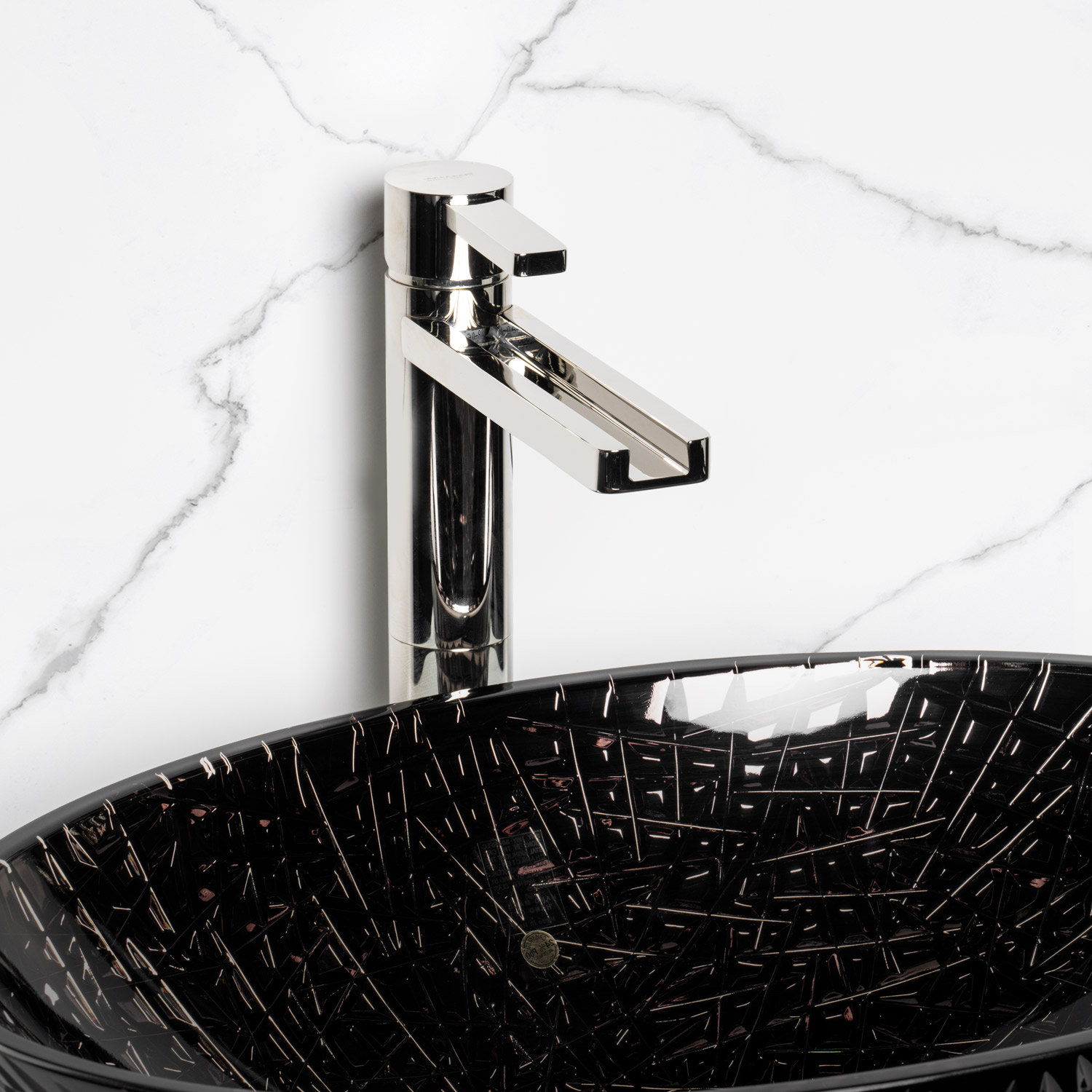 Capri Single-Hole Bathroom Faucet, Polished Nickel