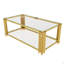 Transparent Glass Coffee Table,Rectangle