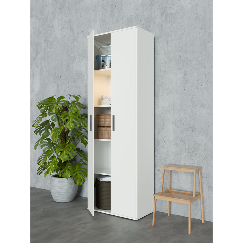 White Utility Closet System, White/Black