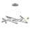 Quill 10 - Light Metal LED Chandelier