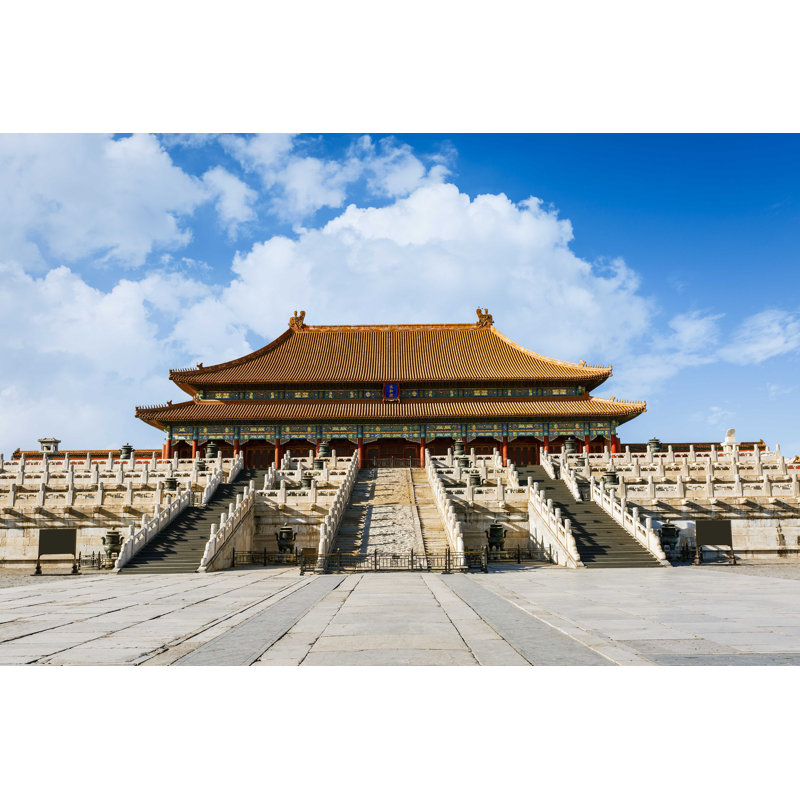 Forbidden City in Pékin, Chine - Photographie sur toile tendue, H 32 po x l 48 po
