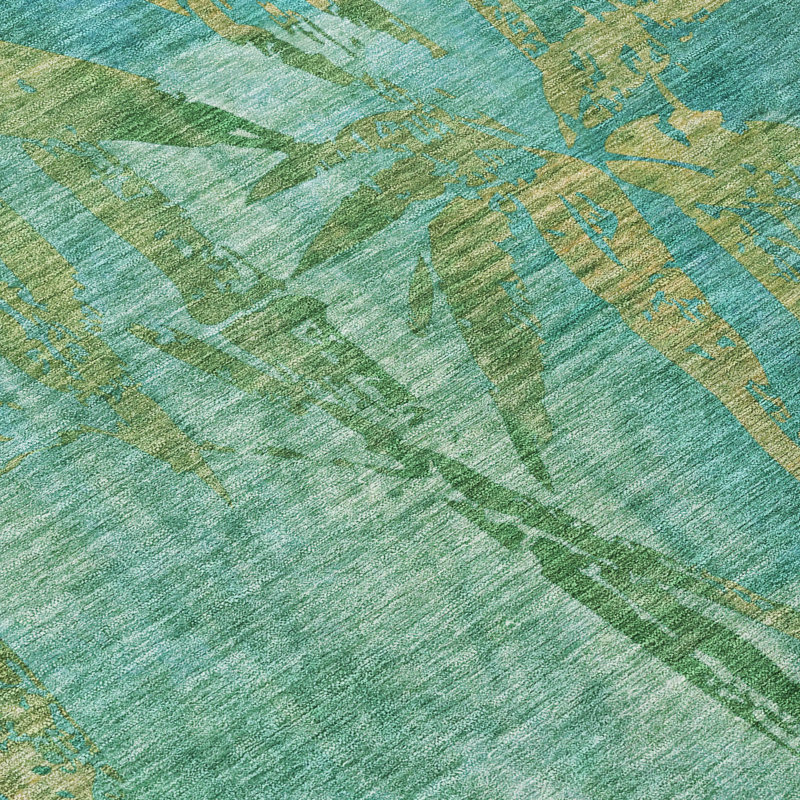 Machine Washable Indoor/Outdoor Bernadette ACN2222 Botanical Rug, Runner 2'3" x 7'6"