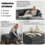 Canapé modulaire surdimensionné rembourré, canapé modulaire Cloud avec repose-pieds et console-2002204993