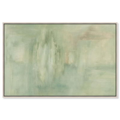 Soft Verdure Canvas Print Minimalist Art by Art Remedy