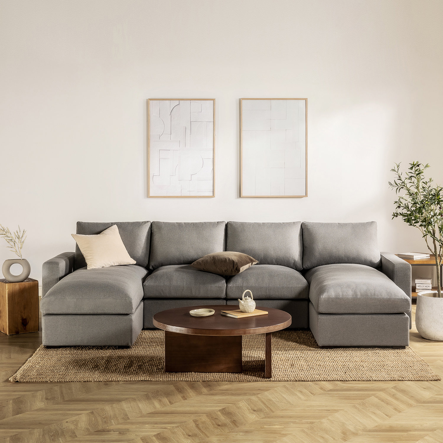 Symmetrical chaise online sectional