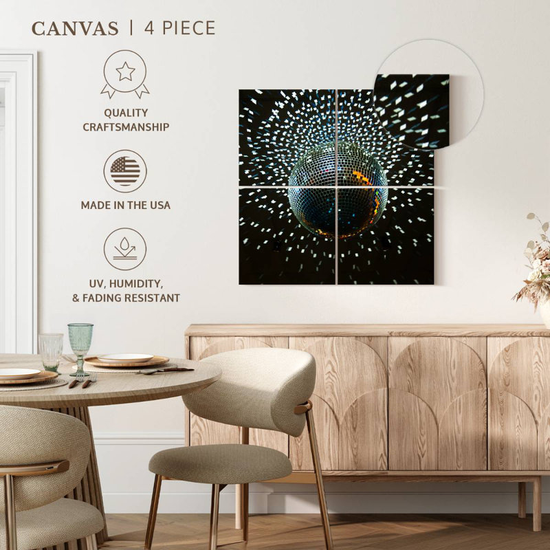 Disco Ball Lights, 38" H x 38" W