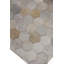 Cowhide Geometric Area Rug in Ivory/Brown/Dark Gray-25306953