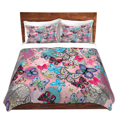 Ensemble de housse de couette papillons