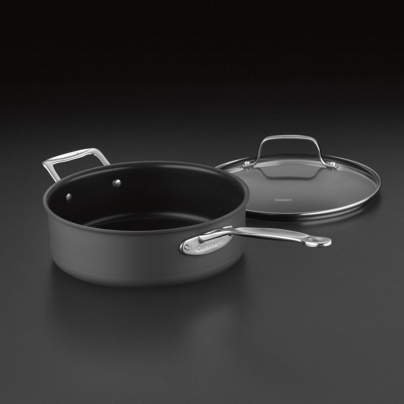 Cuisinart Chef's Classic Non Stick Hard Anodized Saute Pan with Lid, 3.5 qt.