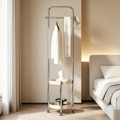 Coat Rack with Saddle Leather Trays