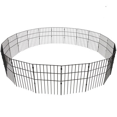 Clôture en acier au carbone H 17 po x l 13 po avec 19 panneau (s) inclus
