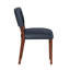 Bryson Midnight Blue Faux Leather Dining Chair - Set of 2