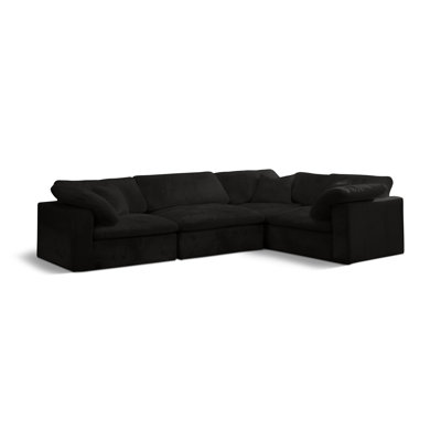 Cozy 4 - Piece Velvet Corner Sectional