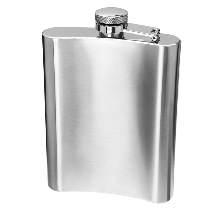 BOTTLE w/flip cap - 8 oz- Hip-Flask Shape