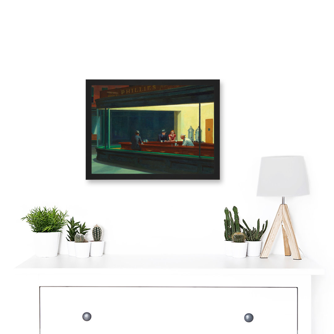 Nighthawks by Edward Hopper - Single Picture Frame Print