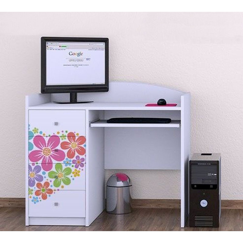 Espen 100cm Computer Desk, White