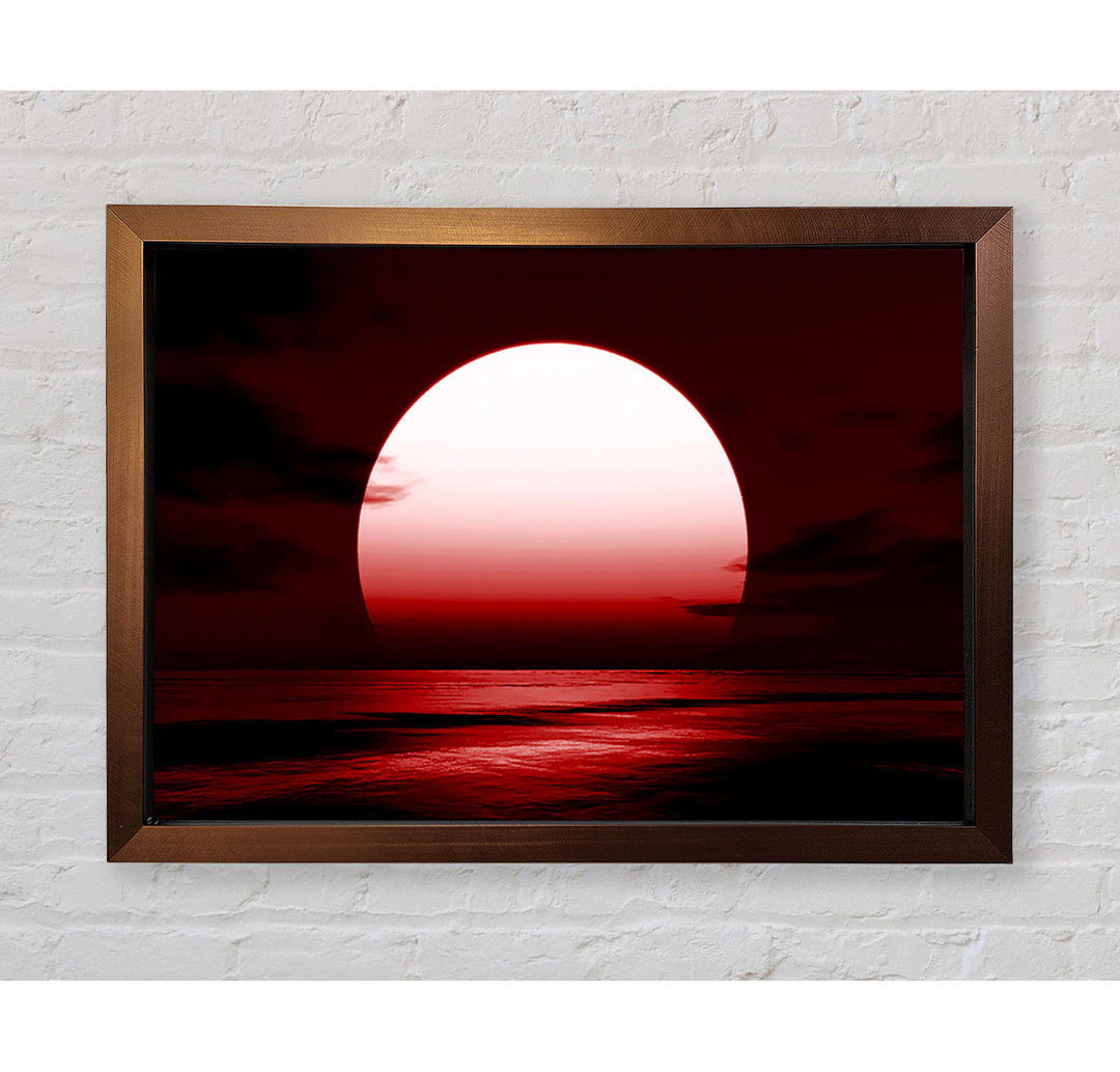 Gerahmtes Leinwandbild Red Sun Glory