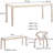 Black Walnut Slate Dining Table Set-102352486